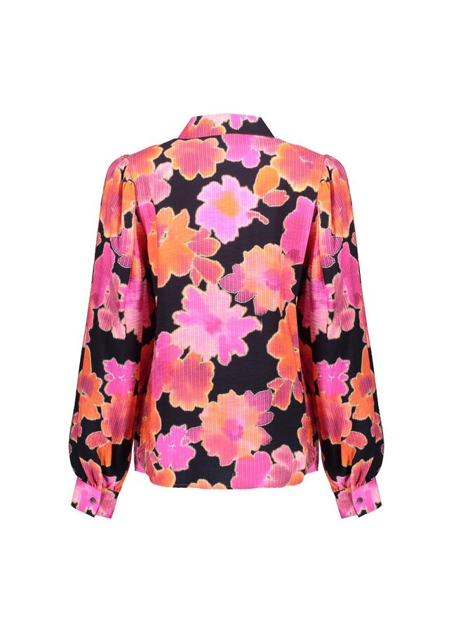 53632-20 420 Geisha Blouse print pink/black
