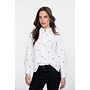 53534-14 000 Geisha Blouse hearts white/black