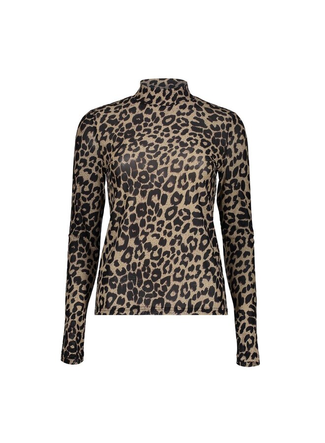 52524-14 720 Geisha Top mesh animal sand/brown