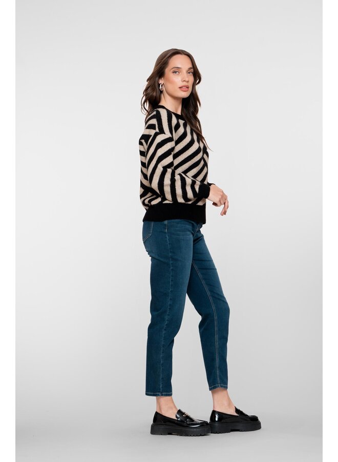 51542-10 811 Geisha Jeans straight stonewash denim