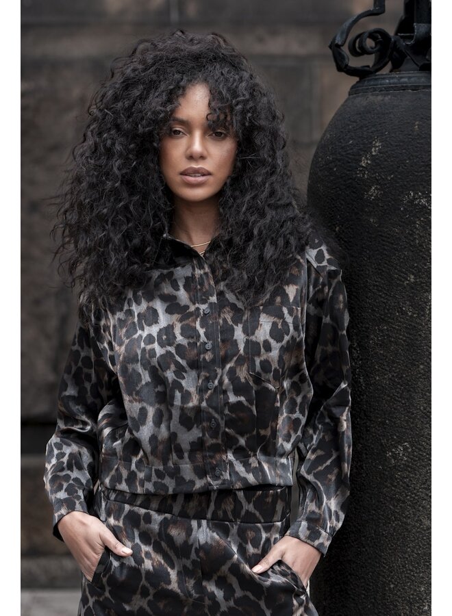 55723-20 925 Geisha Jacket animal  grey/bronze