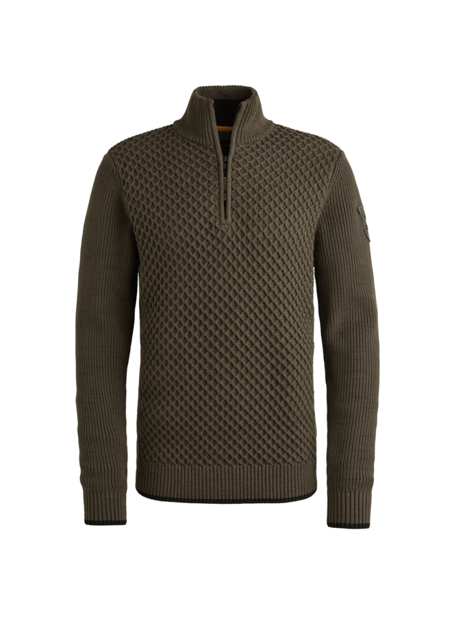 PKW2509324 8039 PME Legend Half zip collar cotton mix yarn Beluga