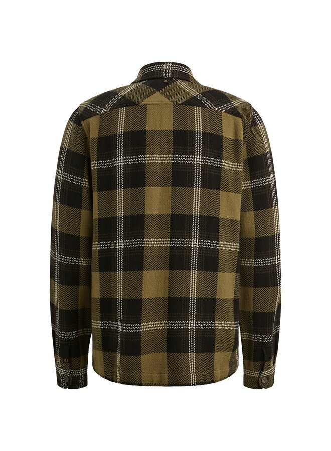 PSI2510216 6389 PME Legend LONG SLEEVE SHIRT yarn dye check Dusky Green