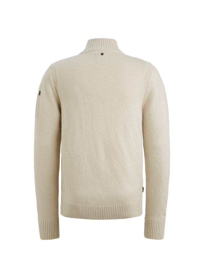 PKW2510314 910 PME Legend Half zip collar soft blend Bone White Melee