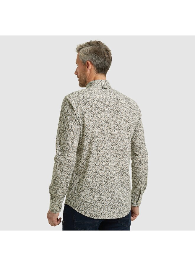 VSI2510252 7004 Vanguard LONG SLEEVE SHIRT Print on Poplin stretch Cloud Dancer