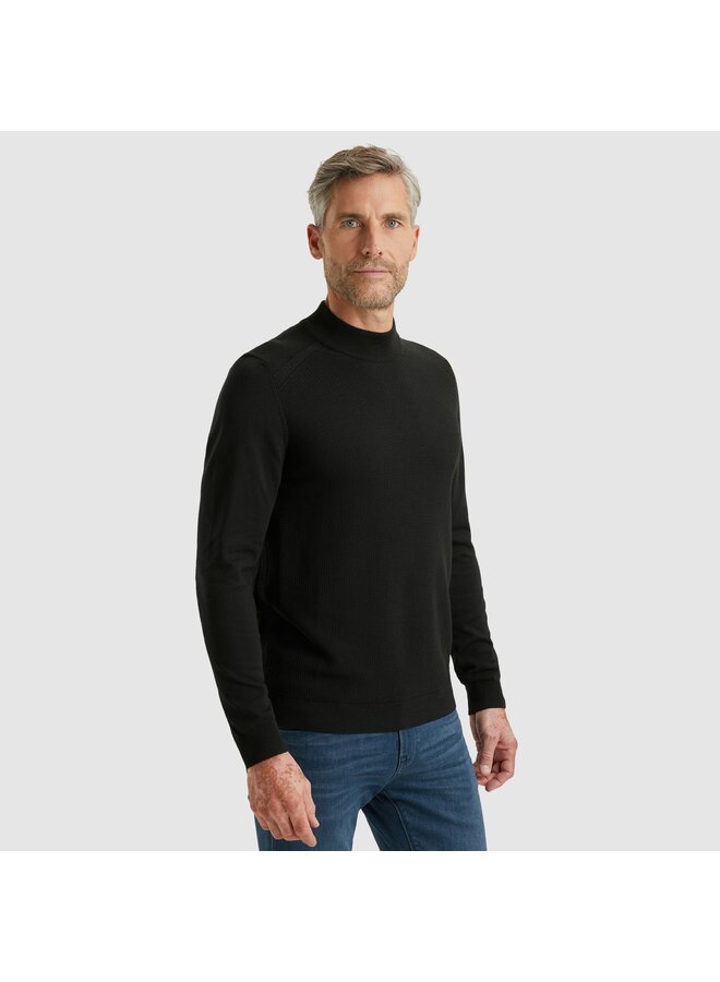 VKW2510340 9141 Vanguard Mock neck cotton  modal Black Beauty