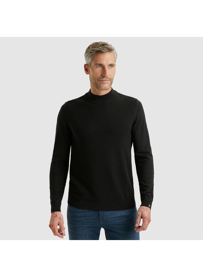 VKW2510340 9141 Vanguard Mock neck cotton  modal Black Beauty