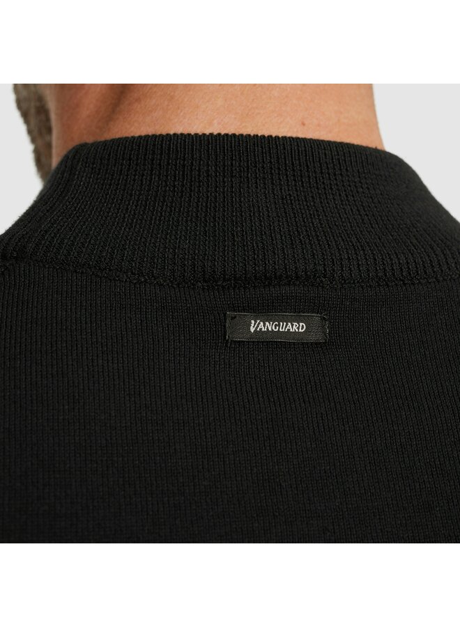 VKW2510340 9141 Vanguard Mock neck cotton  modal Black Beauty