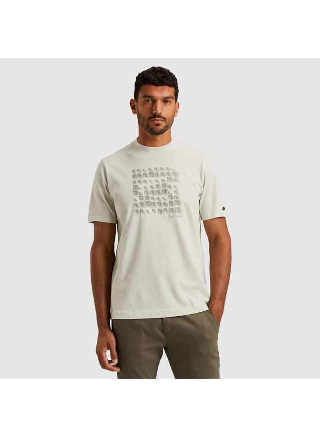 CTSS2510575 9001 Cast Iron Short sleeve r-neck regular fit single jersey Vaporous Gray