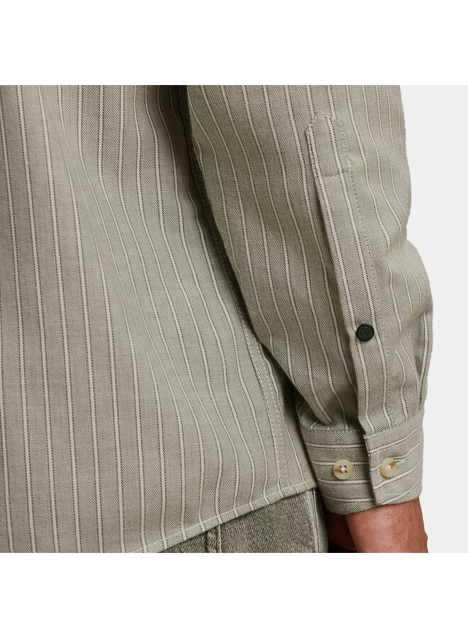 CSI2510261 6513 Cast Iron LONG SLEEVE SHIRT YD Stripe Brushed Kambaba