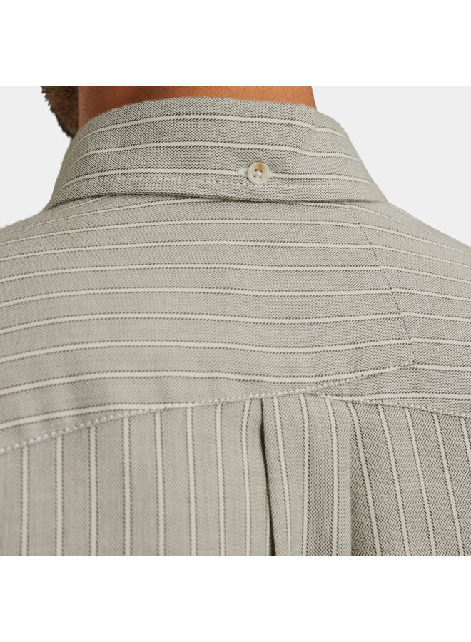 CSI2510261 6513 Cast Iron LONG SLEEVE SHIRT YD Stripe Brushed Kambaba