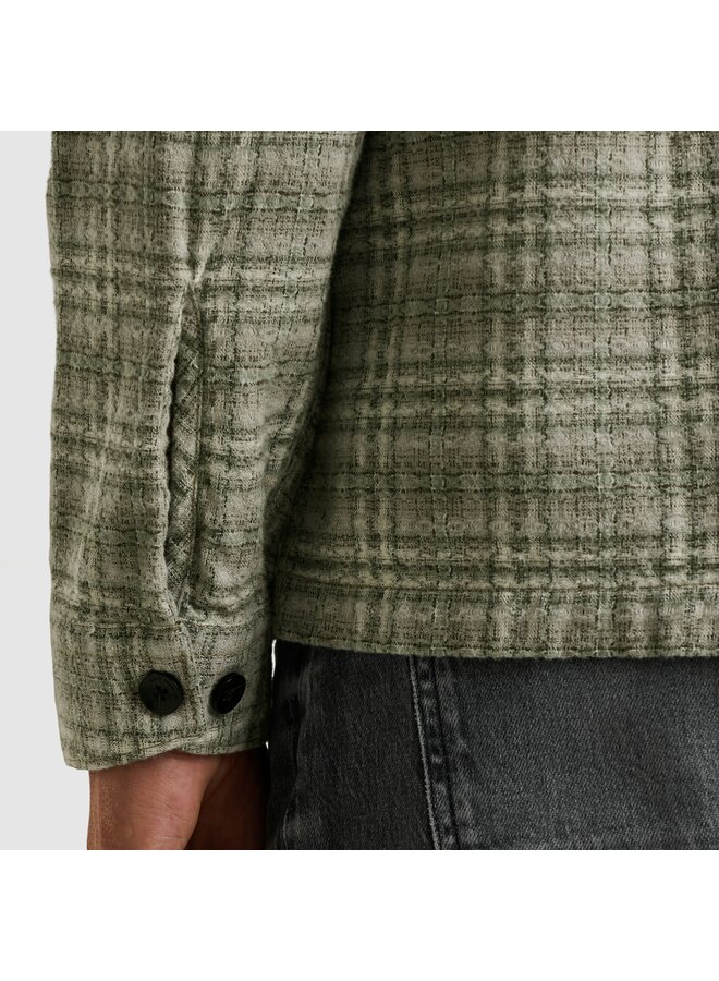 CSI2510252 9031 Cast Iron LONG SLEEVE SHIRT Dobby yarn dyed check Drizzle