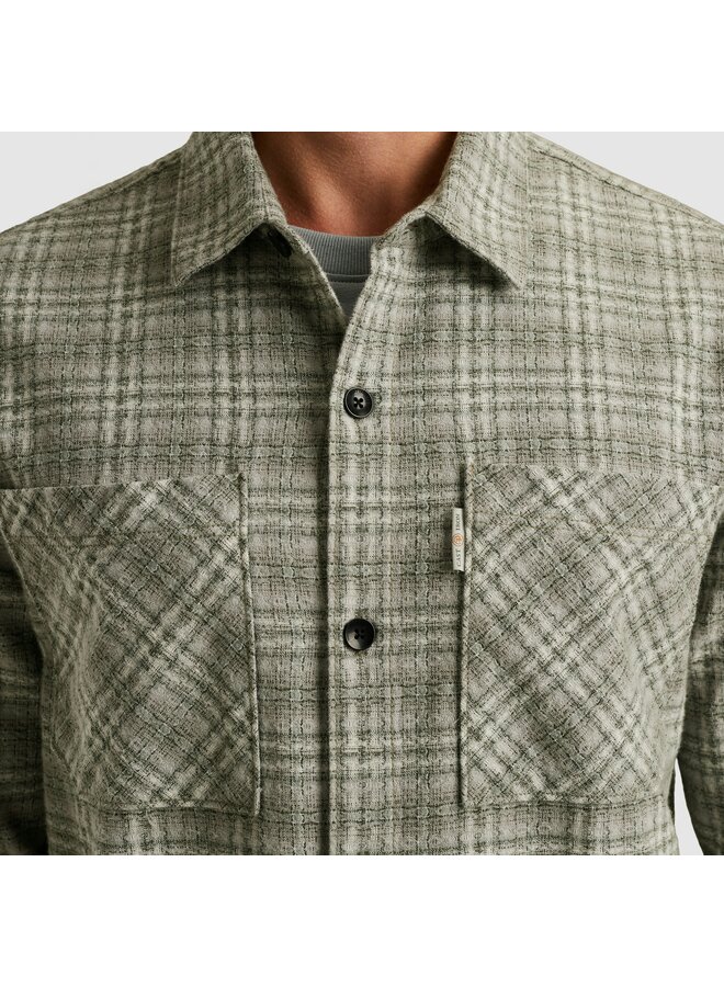 CSI2510252 9031 Cast Iron LONG SLEEVE SHIRT Dobby yarn dyed check Drizzle