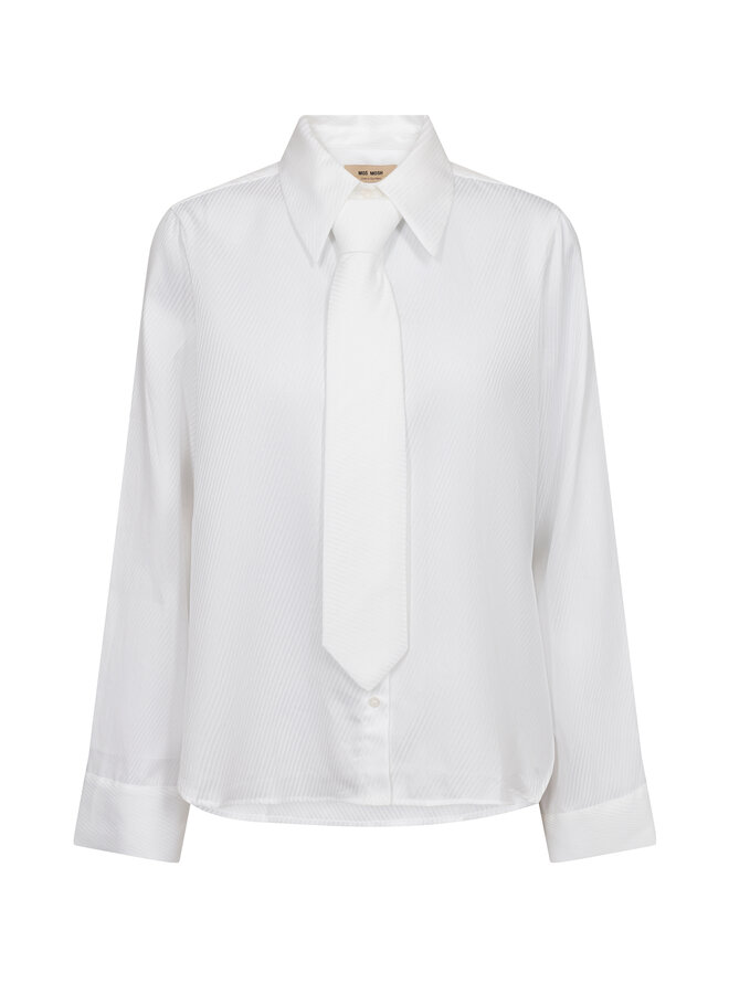 175680 101 Mos Mosh MM Ayen Stripe Shirt White