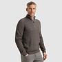 VKW2509328 9044 Vanguard Half zip collar cotton blend wool Gargoyle