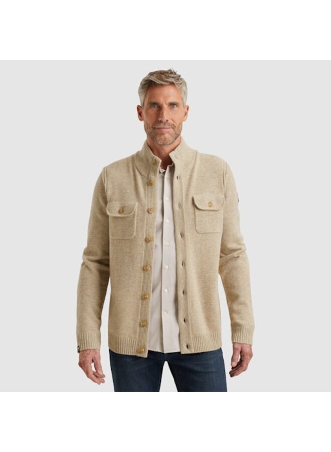 VKC2509372 7144 Vanguard Button jacket wool White Pepper