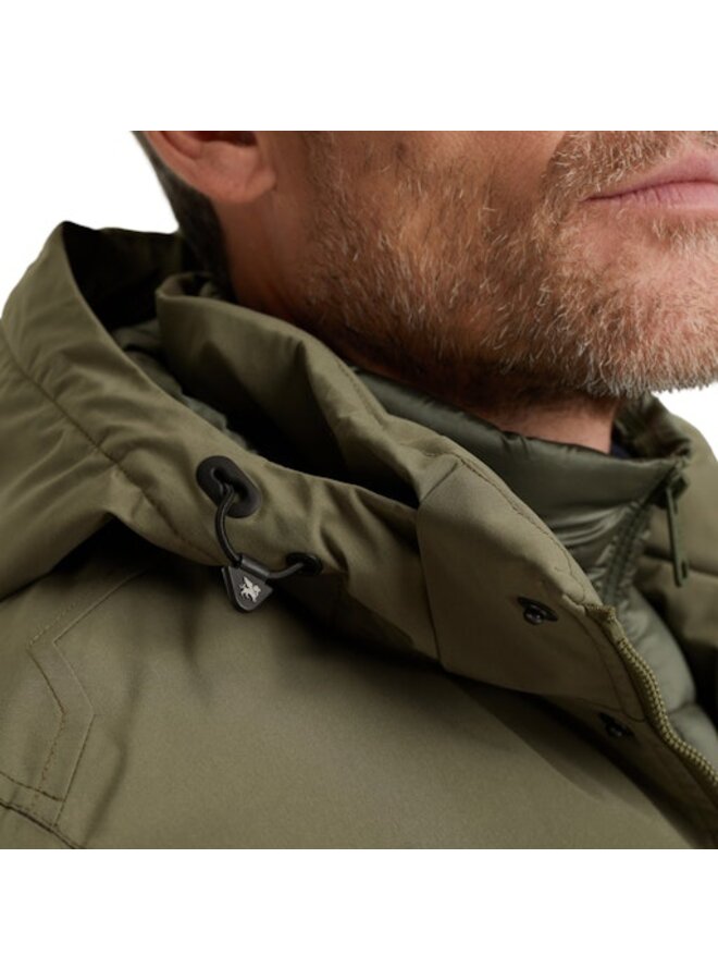 VJA2509176 6414 Vanguard Semi long jacket V-COAT DOUBLE Spundrop Dusty Olive