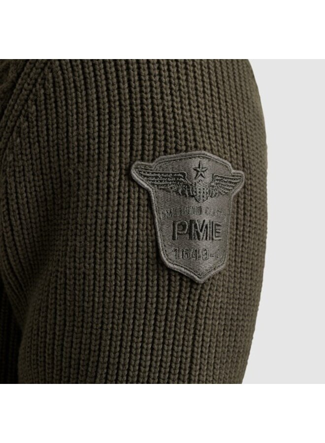 PKW2509324 8039 PME Legend Half zip collar cotton mix yarn Beluga