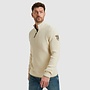 PKW2509324 7013 PME Legend Half zip collar cotton mix yarn Bone White