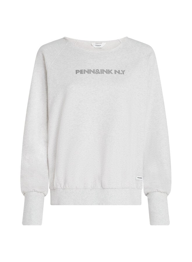 W25F1753LTD-M 83m Penn&Ink Sweater melange print grey mel.