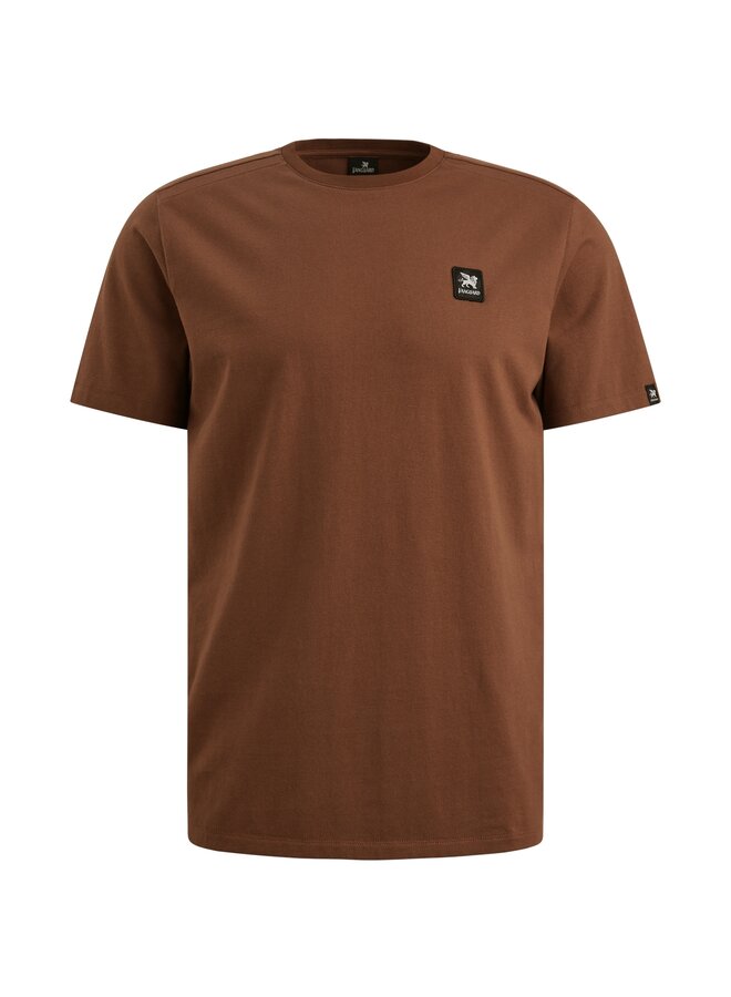 VTSS2510500 8297 Vanguard Short sleeve r-neck cotton elastan jersey Cambridge Brown
