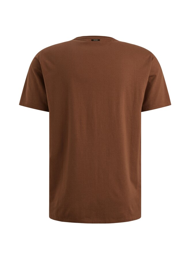 VTSS2510500 8297 Vanguard Short sleeve r-neck cotton elastan jersey Cambridge Brown