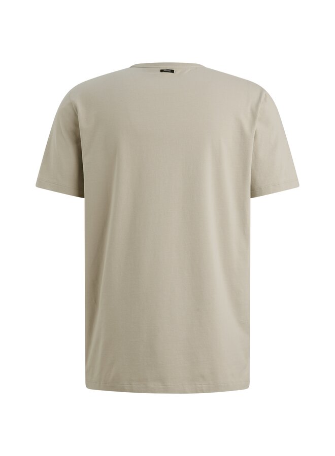VTSS2510500 7074 Vanguard Short sleeve r-neck cotton elastan jersey Silver Lining