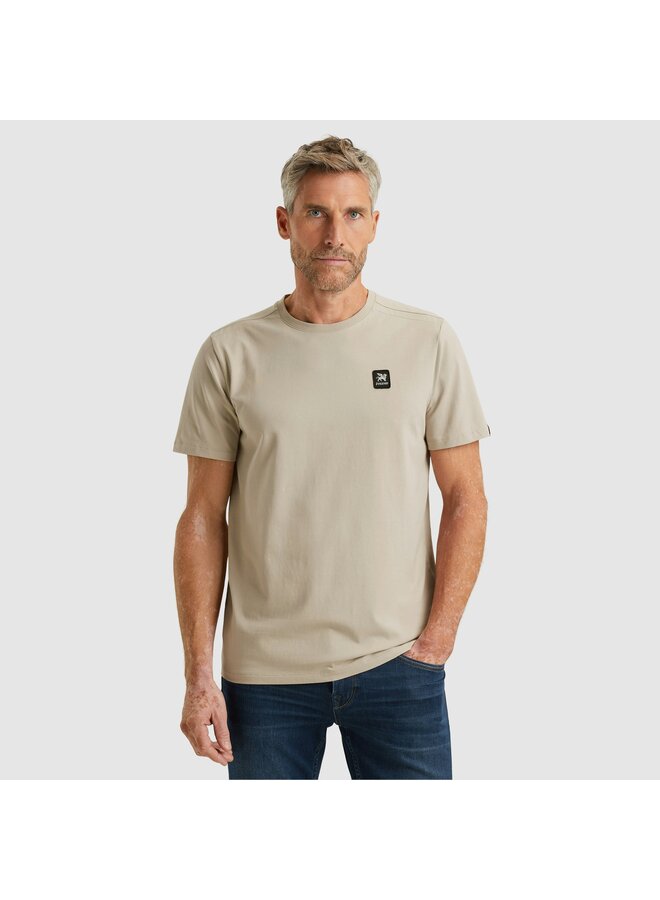 VTSS2510500 7074 Vanguard Short sleeve r-neck cotton elastan jersey Silver Lining