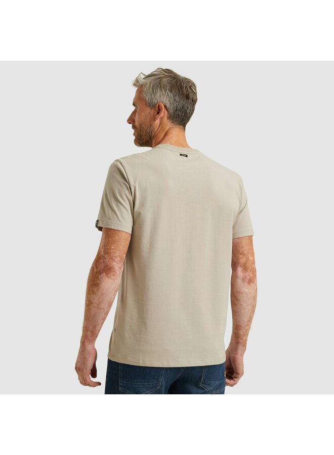 VTSS2510500 7074 Vanguard Short sleeve r-neck cotton elastan jersey Silver Lining