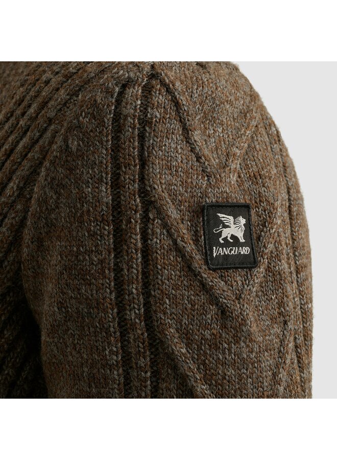 VKC2509382 8015 Vanguard Zip jacket wool blend Lead Gray