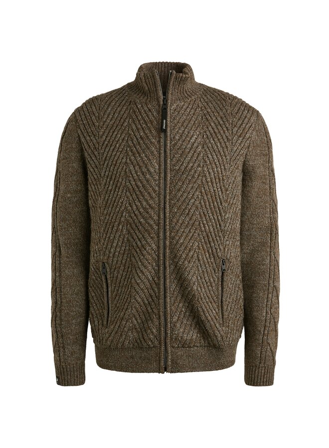 VKC2509382 8015 Vanguard Zip jacket wool blend Lead Gray