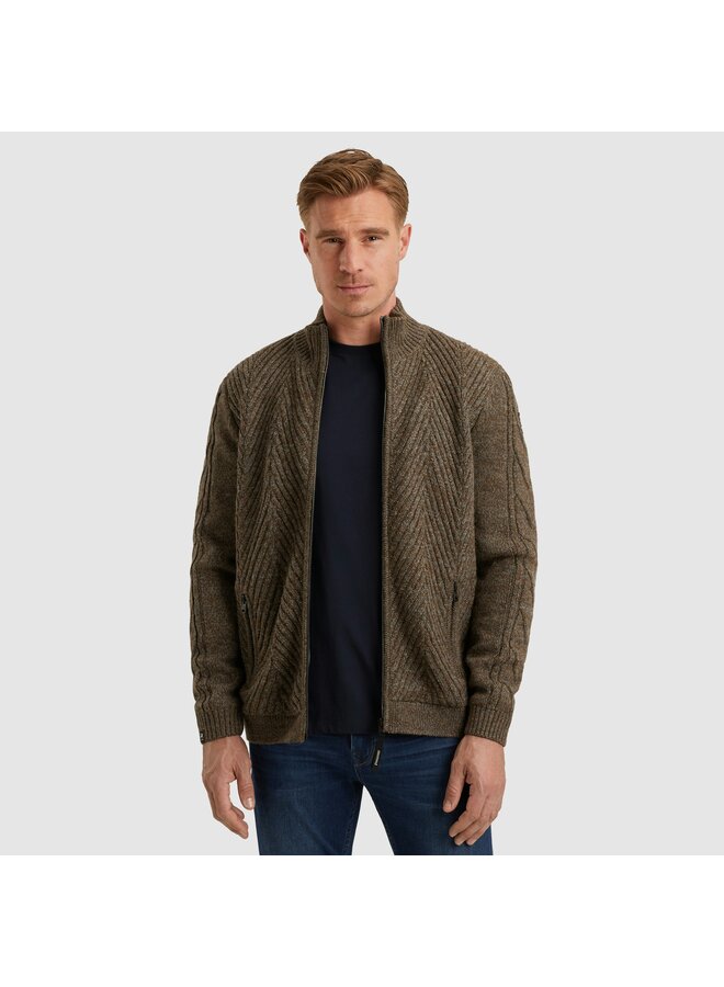 VKC2509382 8015 Vanguard Zip jacket wool blend Lead Gray