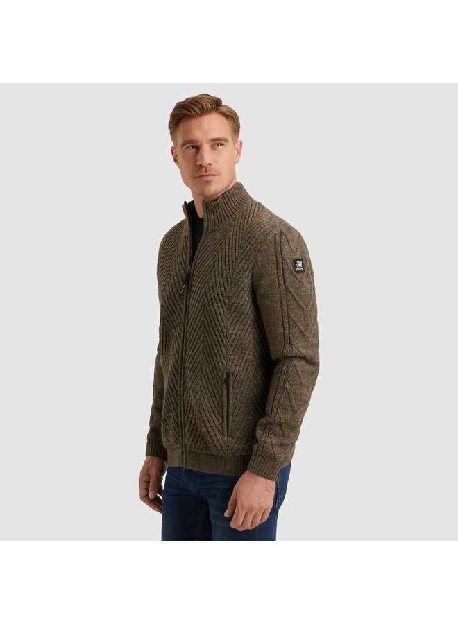 VKC2509382 8015 Vanguard Zip jacket wool blend Lead Gray