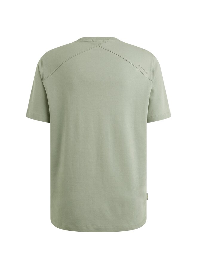 CTSS2510570 6021 Cast Iron Short sleeve r-neck regular fit interlock Slate Gray
