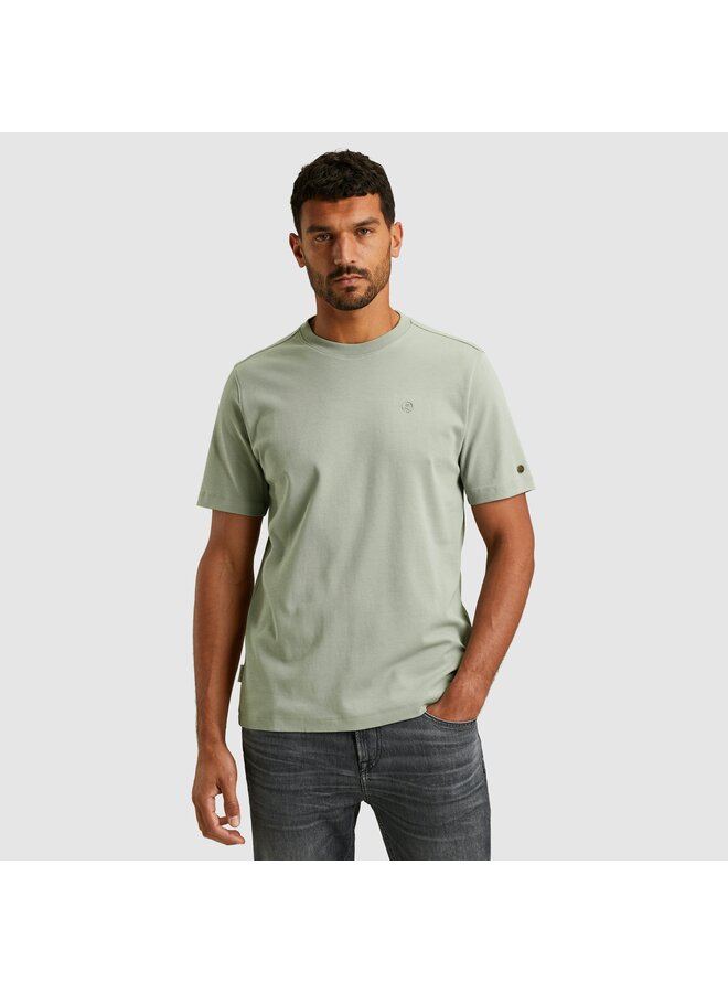 CTSS2510570 6021 Cast Iron Short sleeve r-neck regular fit interlock Slate Gray