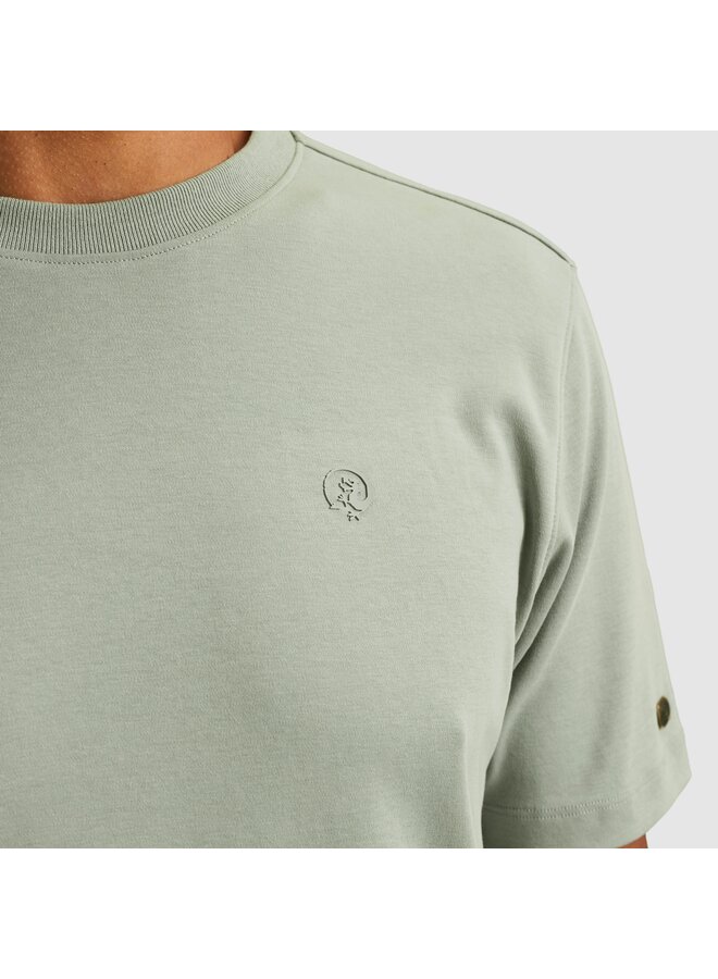 CTSS2510570 6021 Cast Iron Short sleeve r-neck regular fit interlock Slate Gray