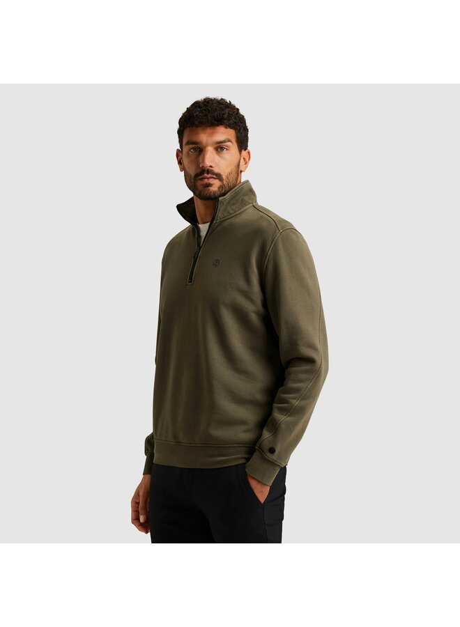 CSW2510446 6513 Cast Iron Half zip collar regular fit halfzip Kambaba