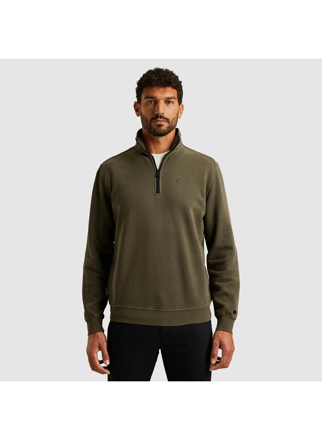 CSW2510446 6513 Cast Iron Half zip collar regular fit halfzip Kambaba