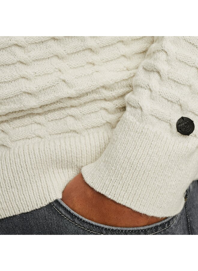 CKW2510354 9001 Cast Iron Half zip collar cotton boucle Vaporous Gray