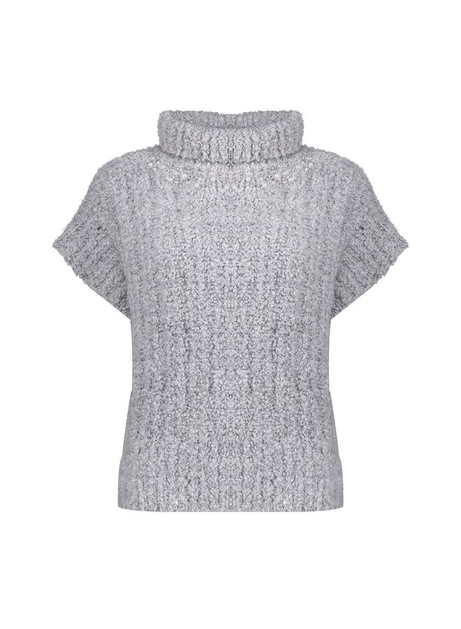 54891-70 925 Geisha spencers pearls & stones grey