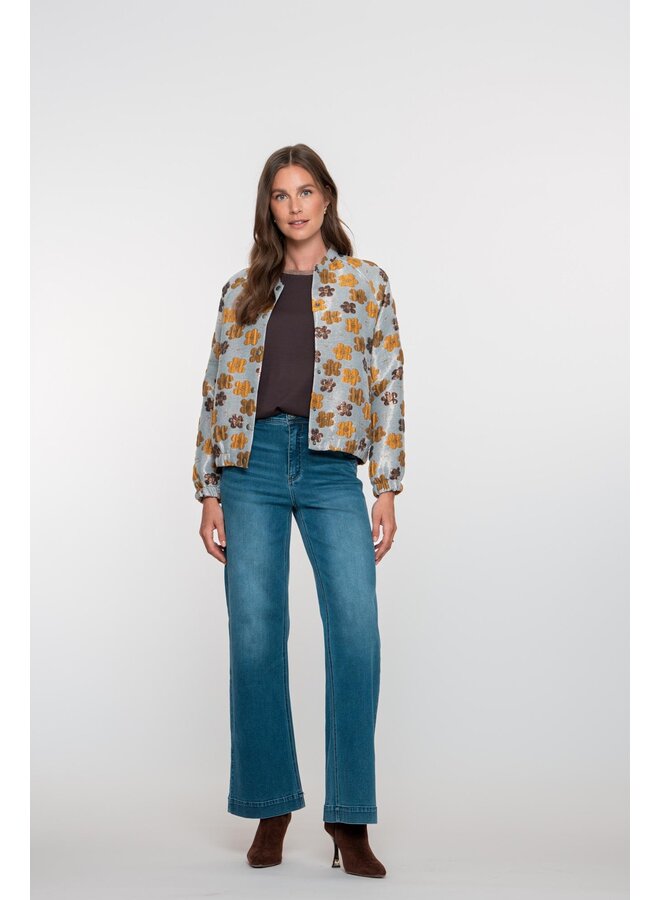 51803-10 834 Geisha Jeans wide stone blue denim