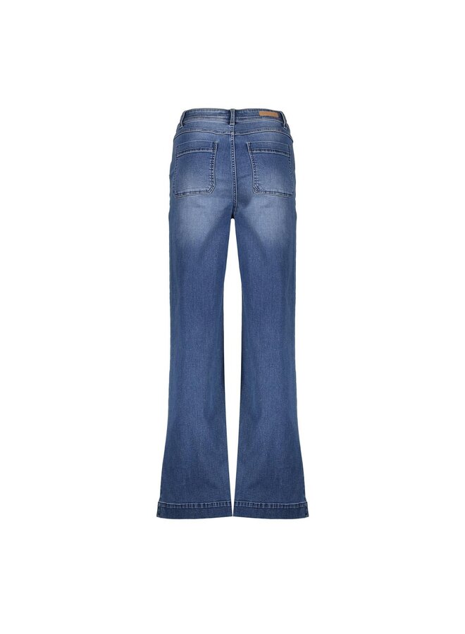 51803-10 834 Geisha Jeans wide stone blue denim