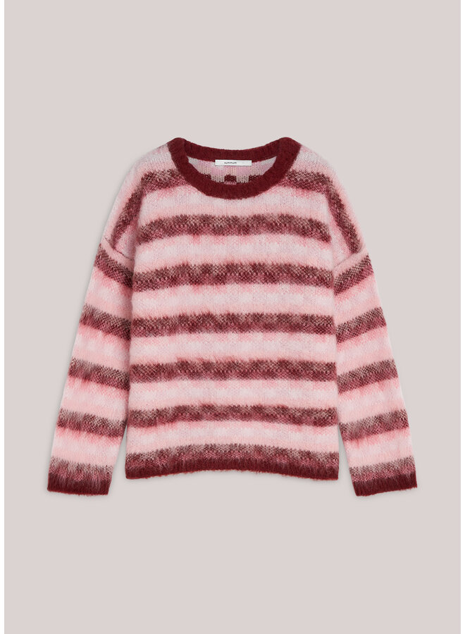 7s7956-70050 120 Summum Sweater Brushed alpaca blend knit Multicolour