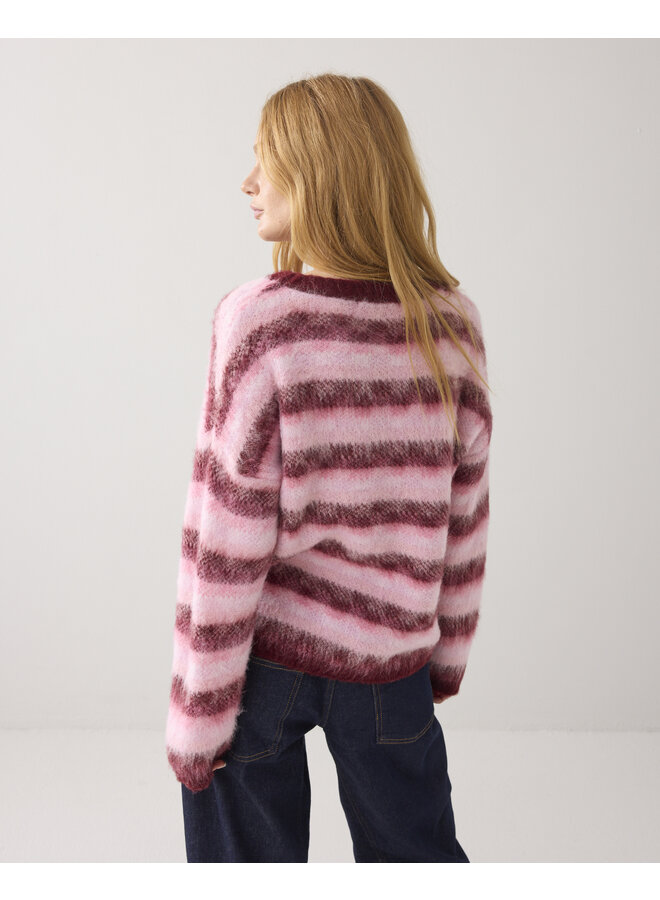 7s7956-70050 120 Summum Sweater Brushed alpaca blend knit Multicolour