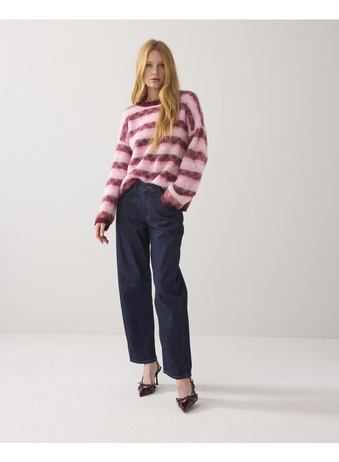 7s7956-70050 120 Summum Sweater Brushed alpaca blend knit Multicolour