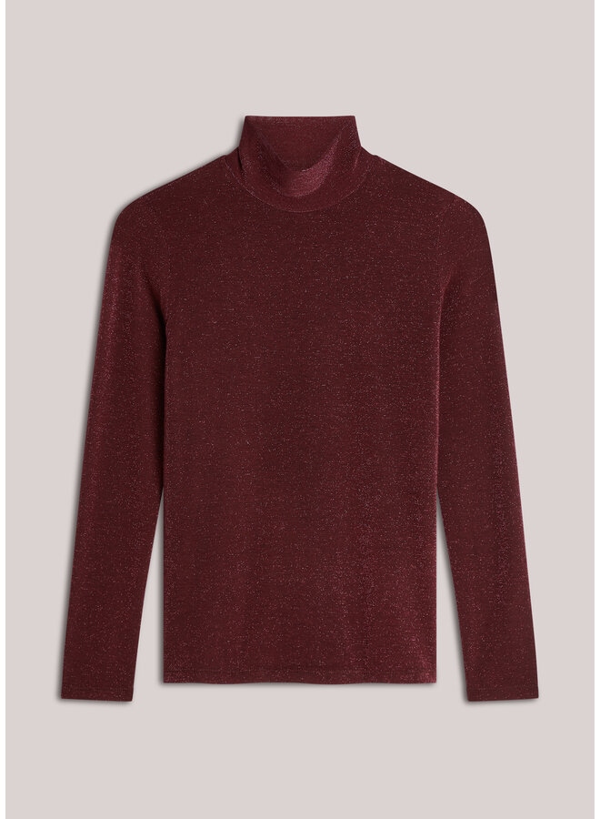 3s5233-30644 558 Summum Top Soft lurex Merlot