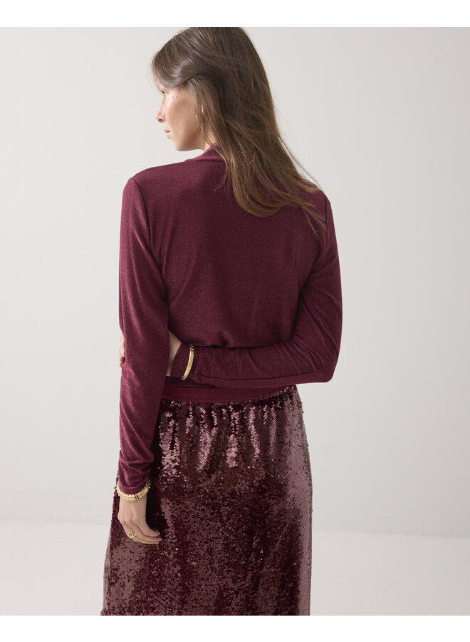 3s5233-30644 558 Summum Top Soft lurex Merlot