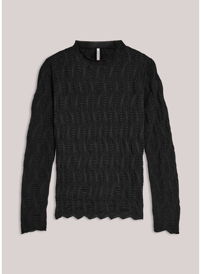 3s5066-30648 990 Summum Top Spiderweb mesh Black