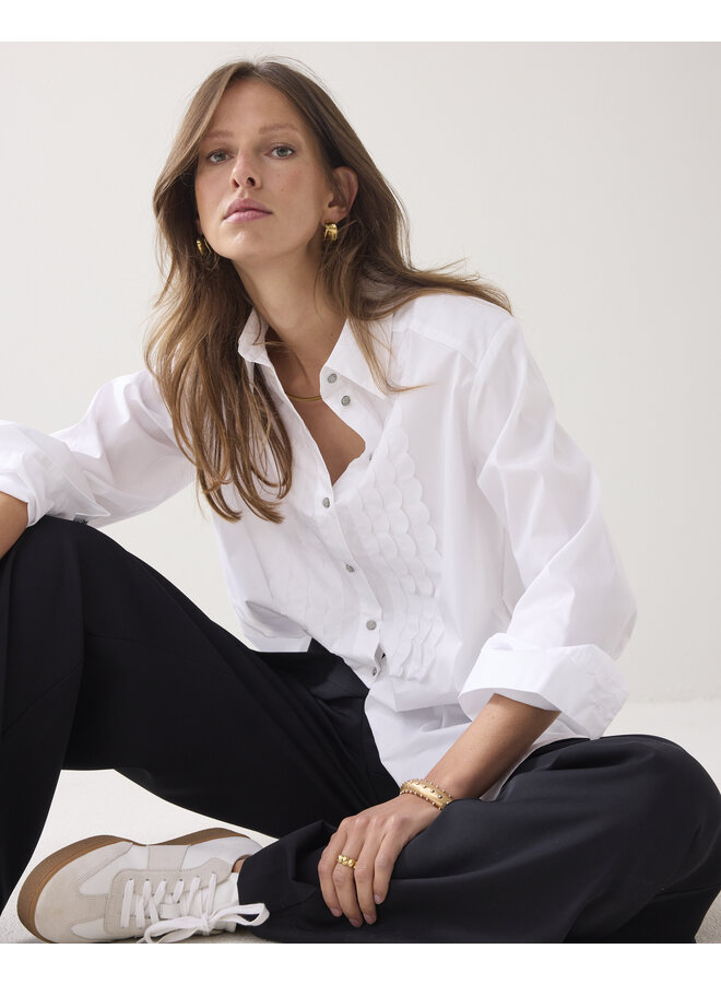 2s3372-12321 110 Summum Blouse Party poplin White