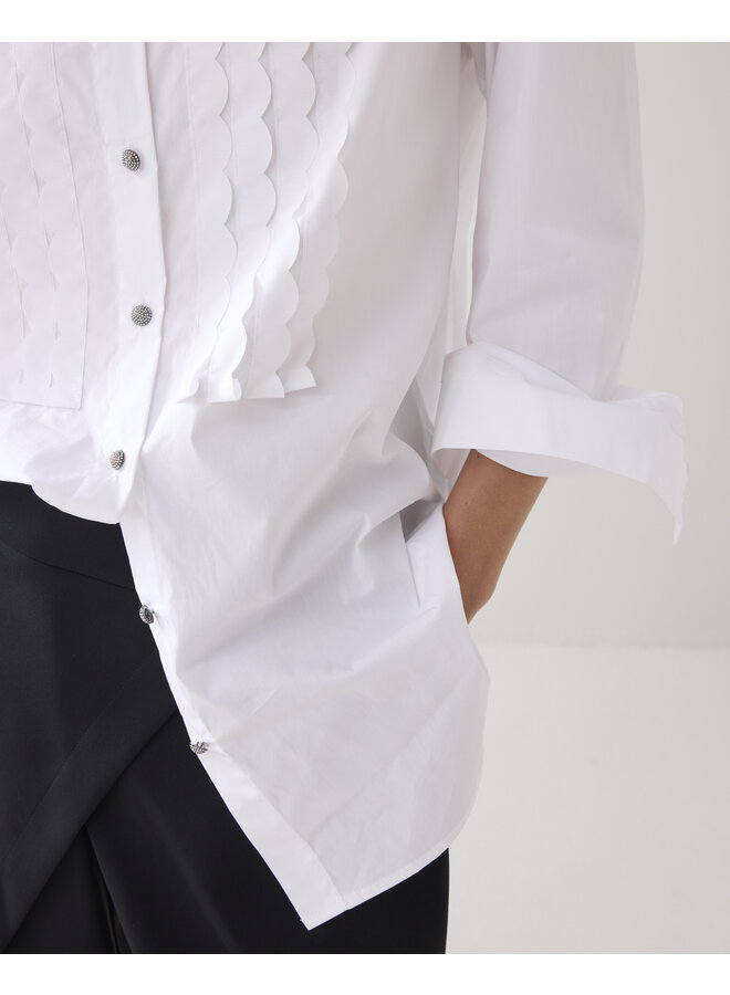 2s3372-12321 110 Summum Blouse Party poplin White